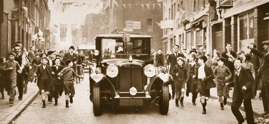 König Georges letzter Besuch im East End, 1935-6